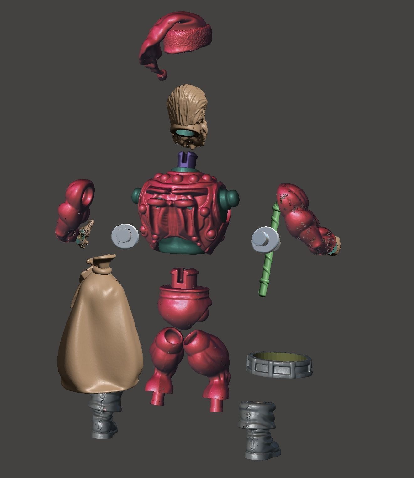 Santa claus motu  3D print model_6