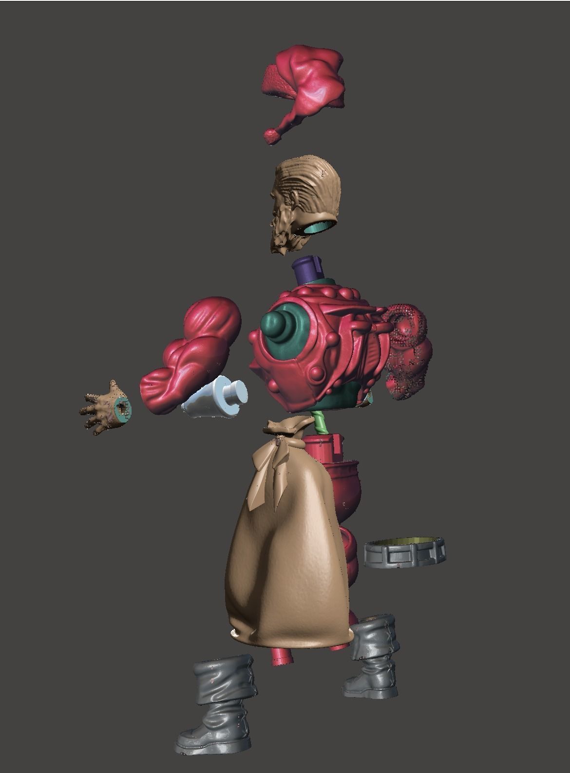 Santa claus motu  3D print model_5