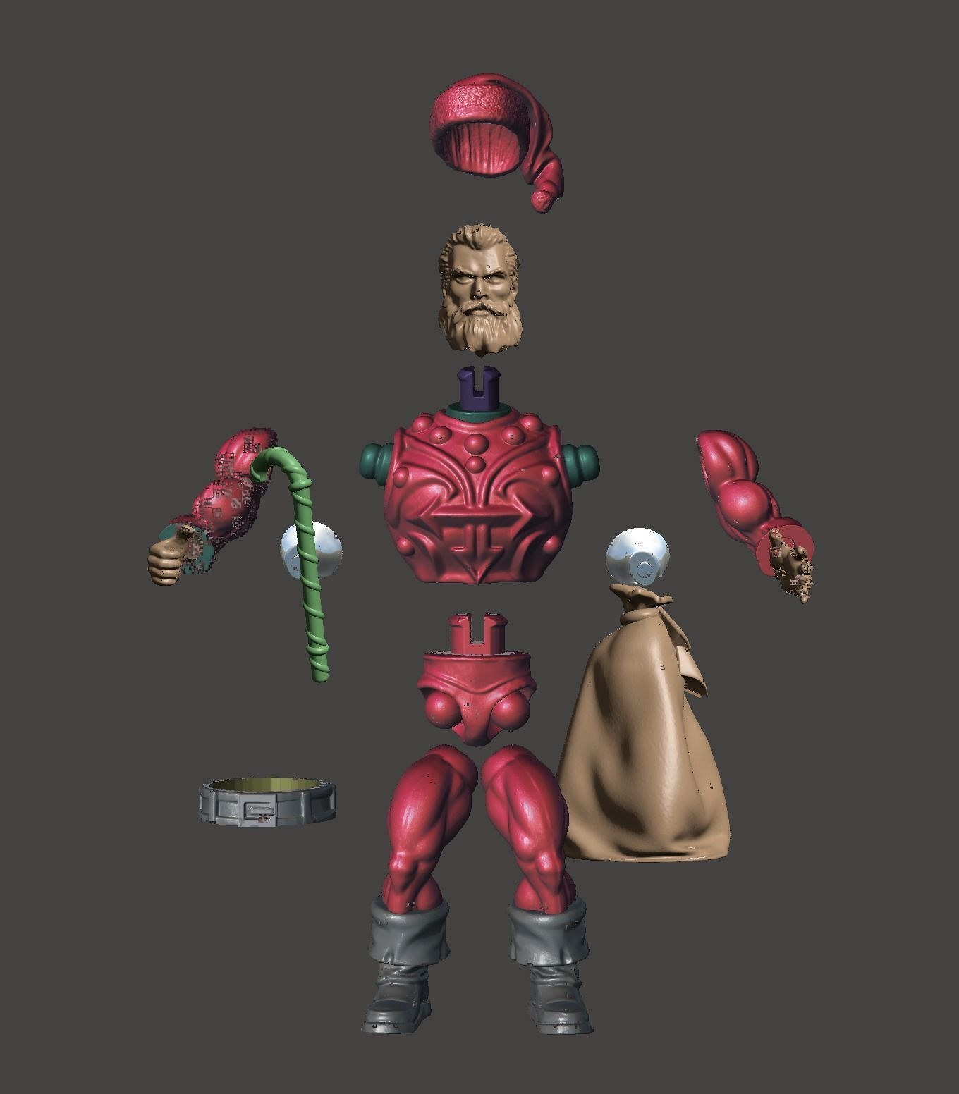 Santa claus motu  3D print model_2