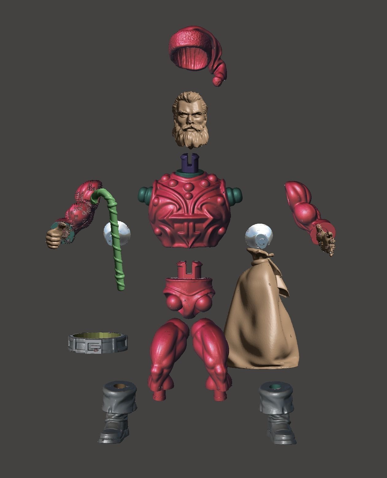Santa claus motu  3D print model_3