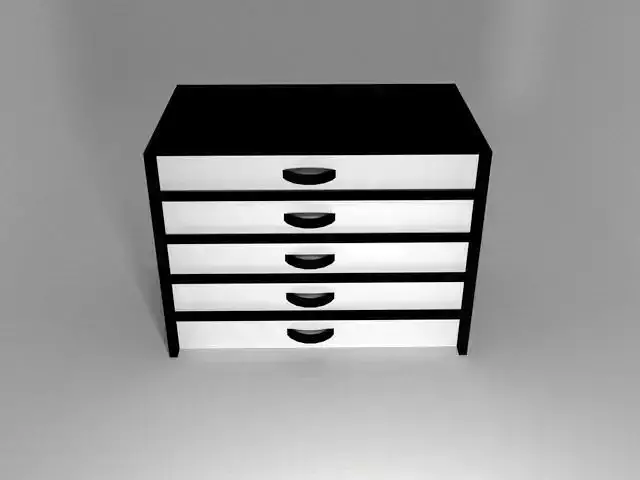 Commde chest of drawers Free 3D model