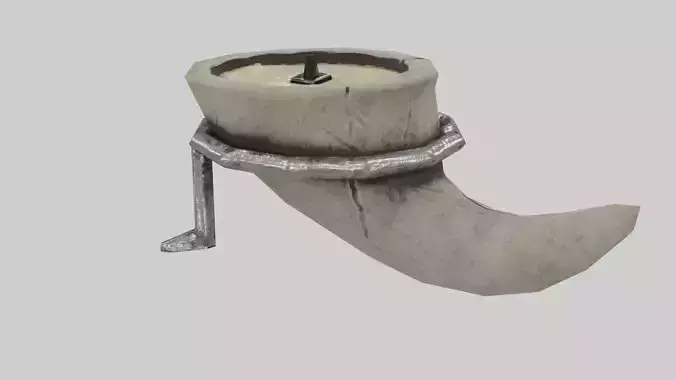 Candle in Horn Low-poly 3D model Candle in Horn Low-poly 3D model