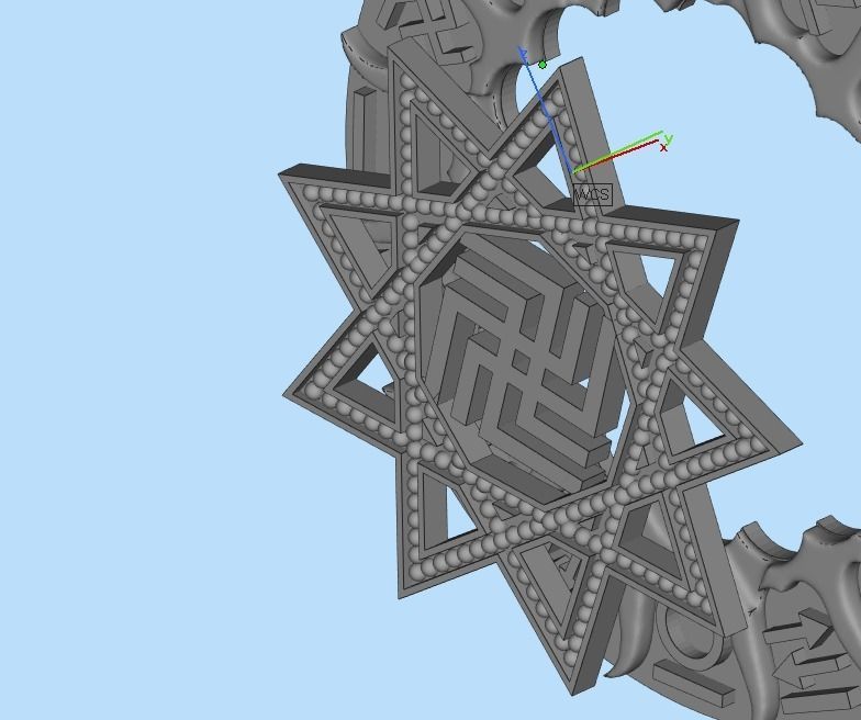 pendant Amulet 3D print model_30