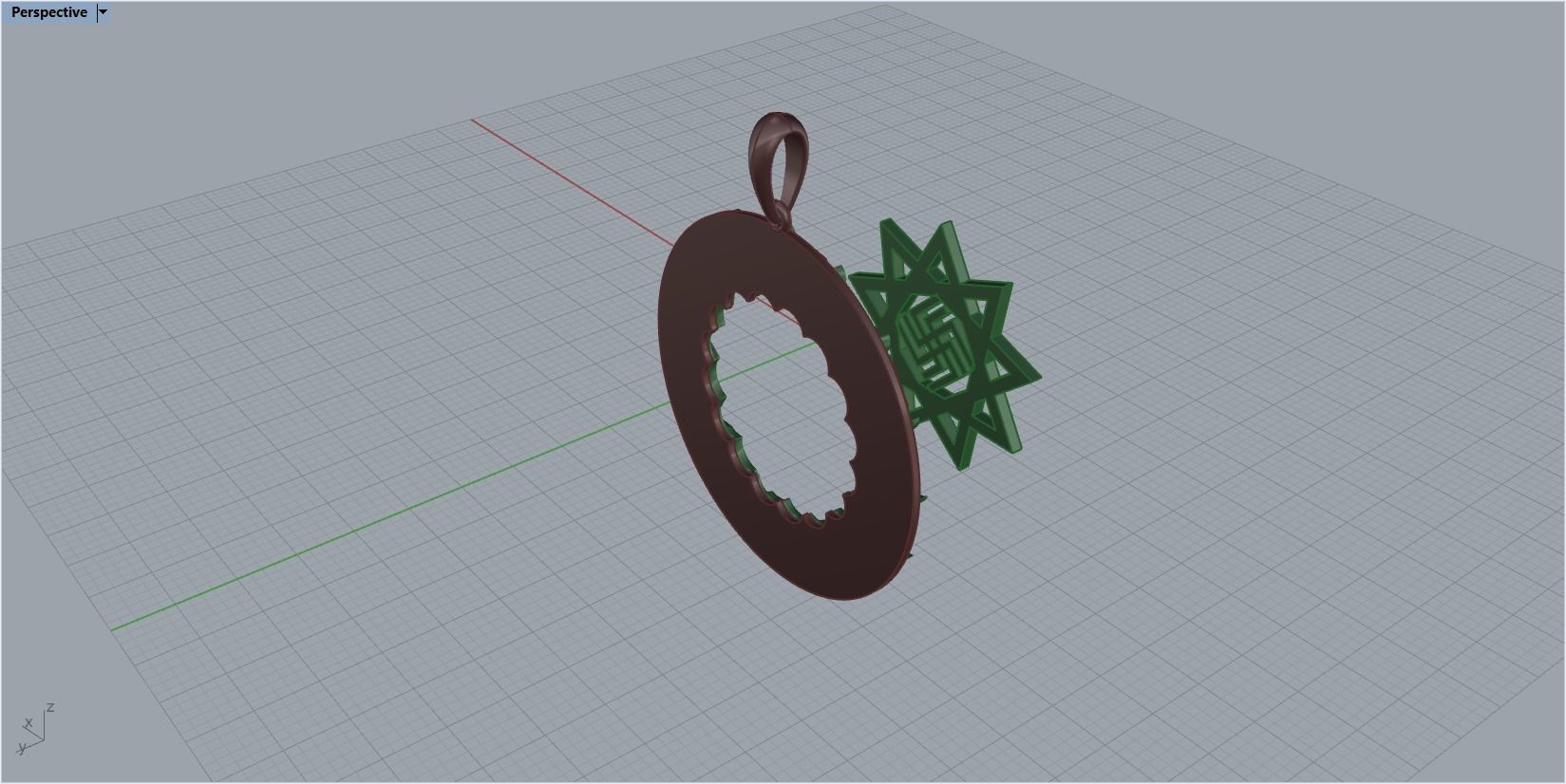 pendant Amulet 3D print model_23
