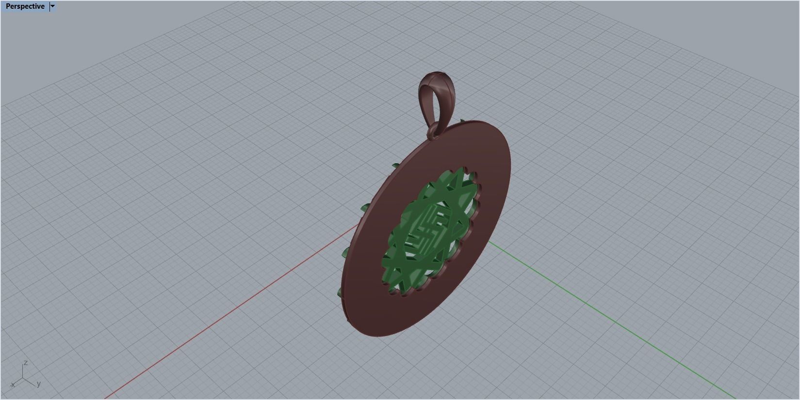 pendant Amulet 3D print model_20