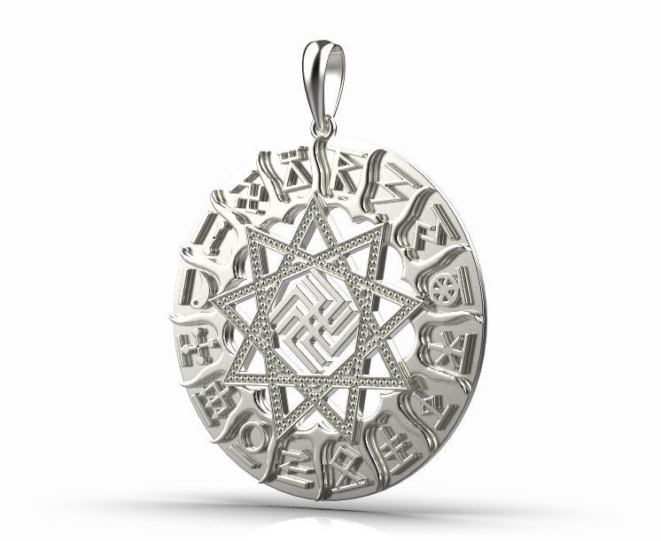 pendant Amulet 3D print model_13