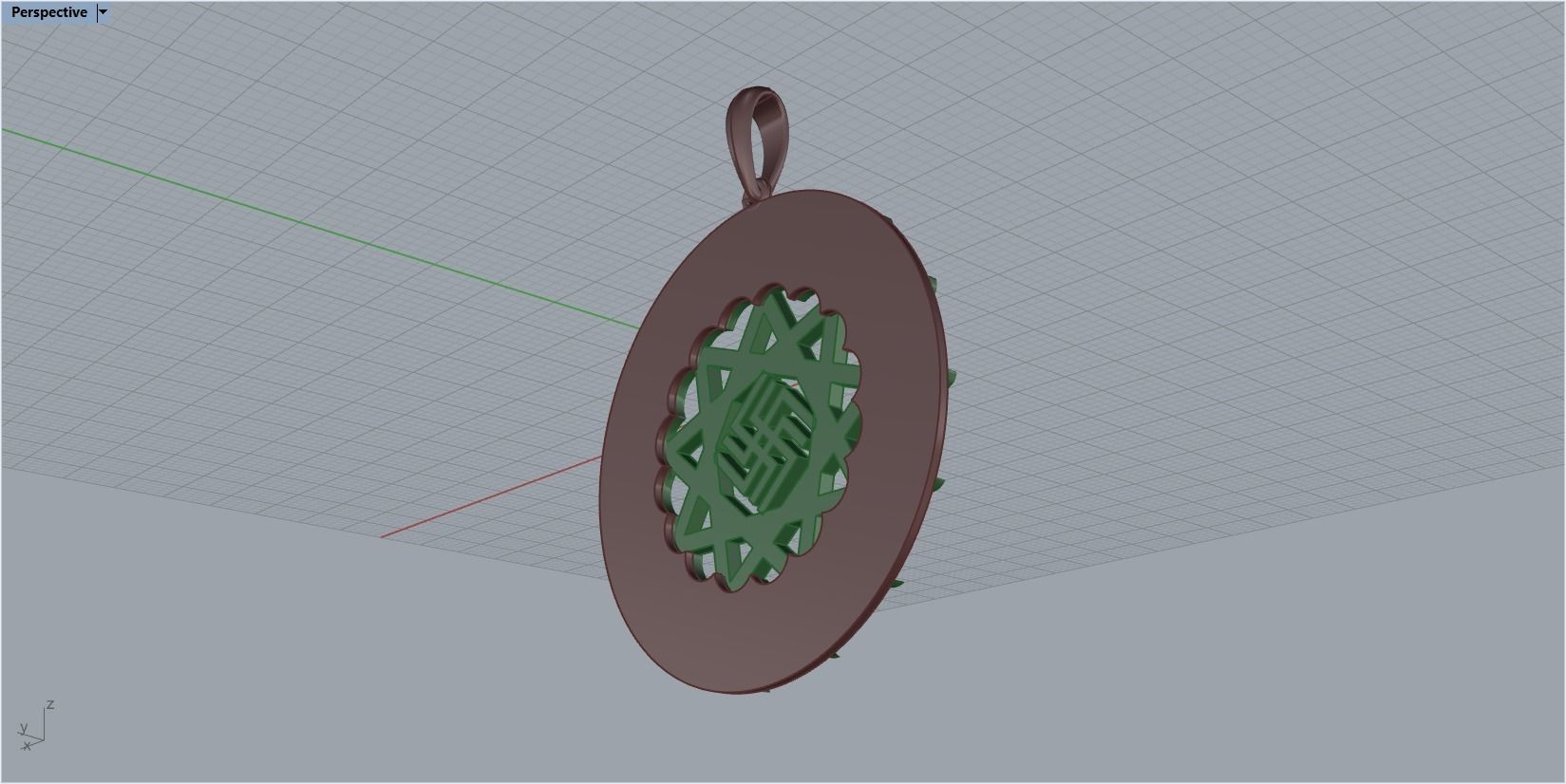 pendant Amulet 3D print model_19