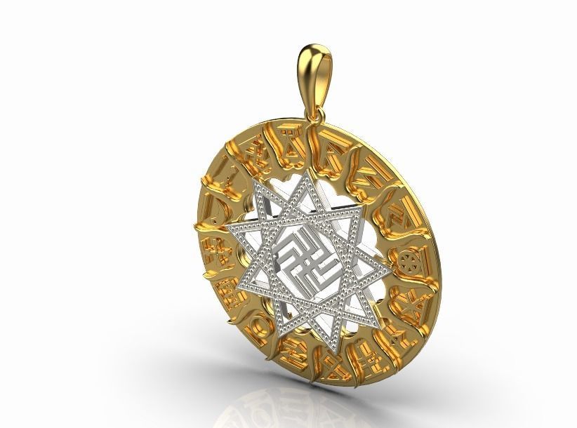 pendant Amulet 3D print model_8