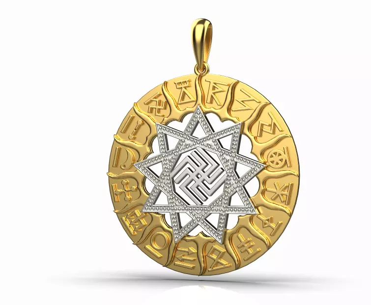 pendant Amulet 3D print model_0