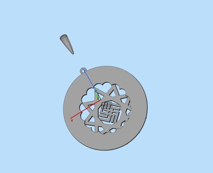 pendant Amulet 3D print model_28