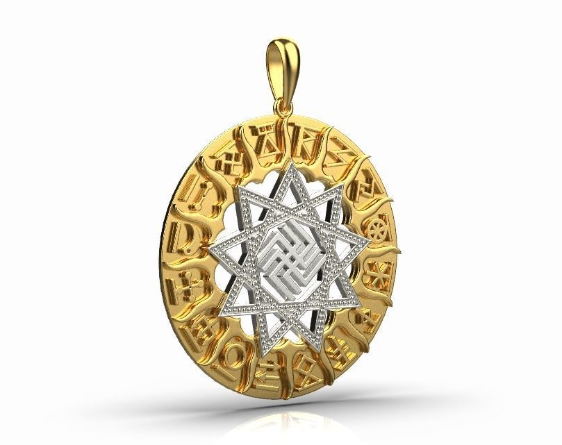 pendant Amulet 3D print model_6