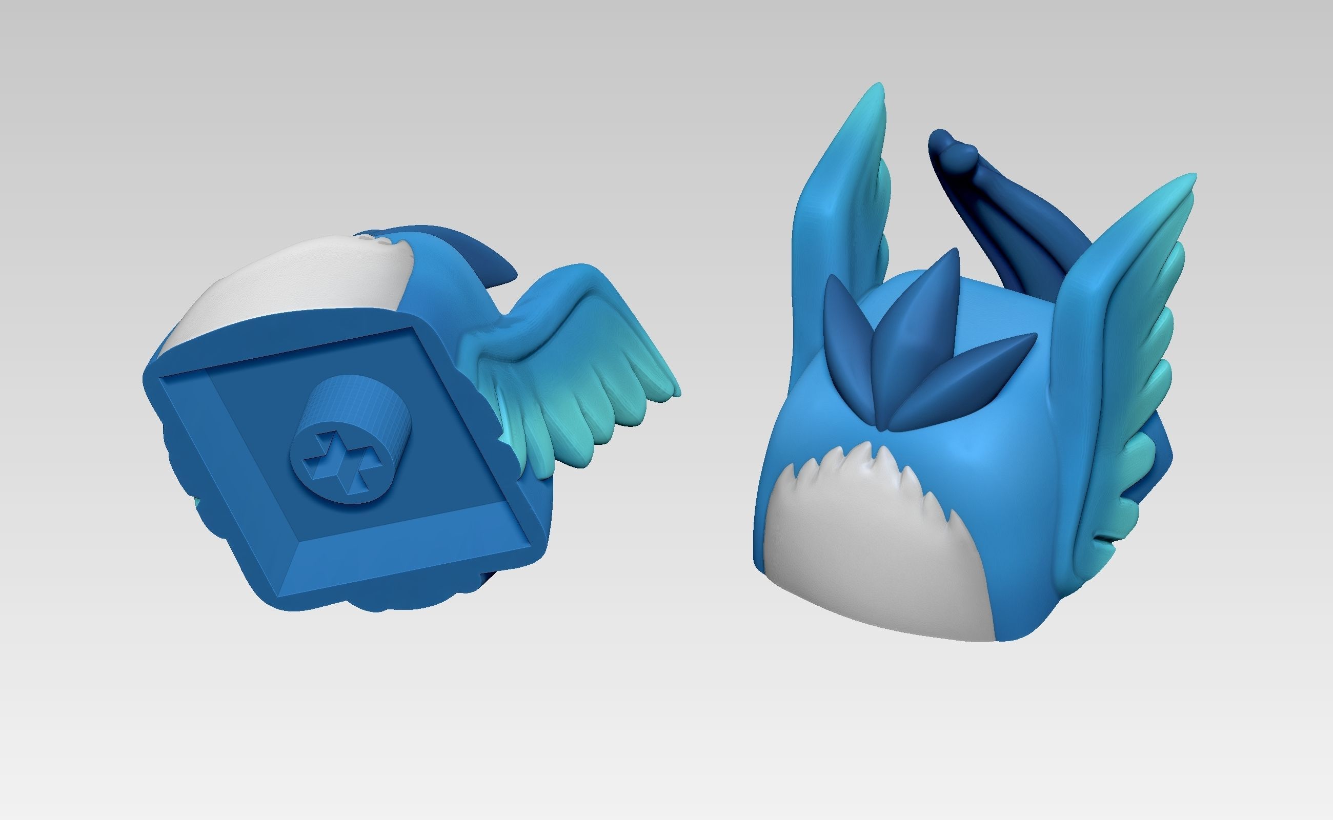 Legendaries VOL I - Pokemon keycap - articuno moltres zapdos -  3D print model_8