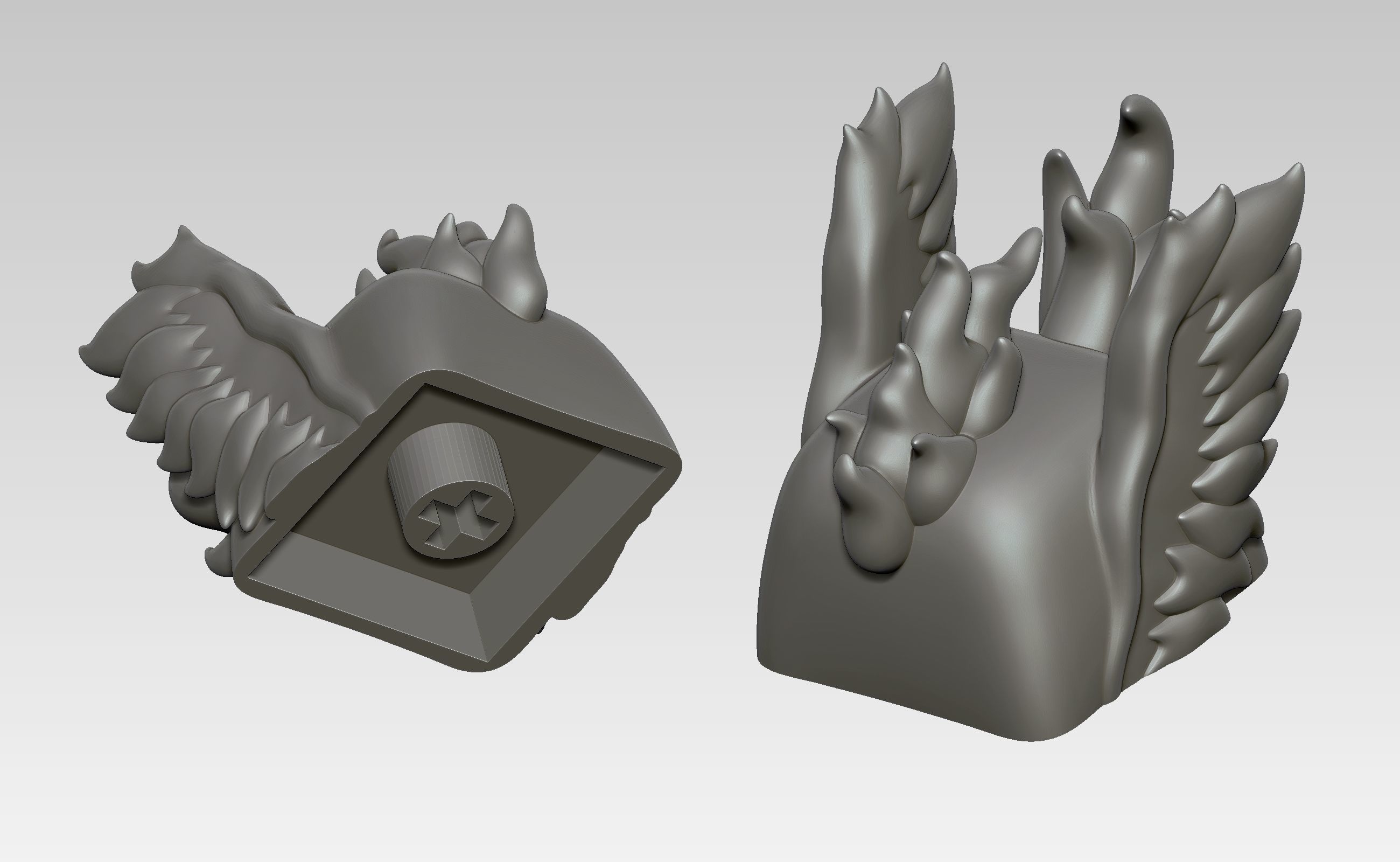 Legendaries VOL I - Pokemon keycap - articuno moltres zapdos -  3D print model_12