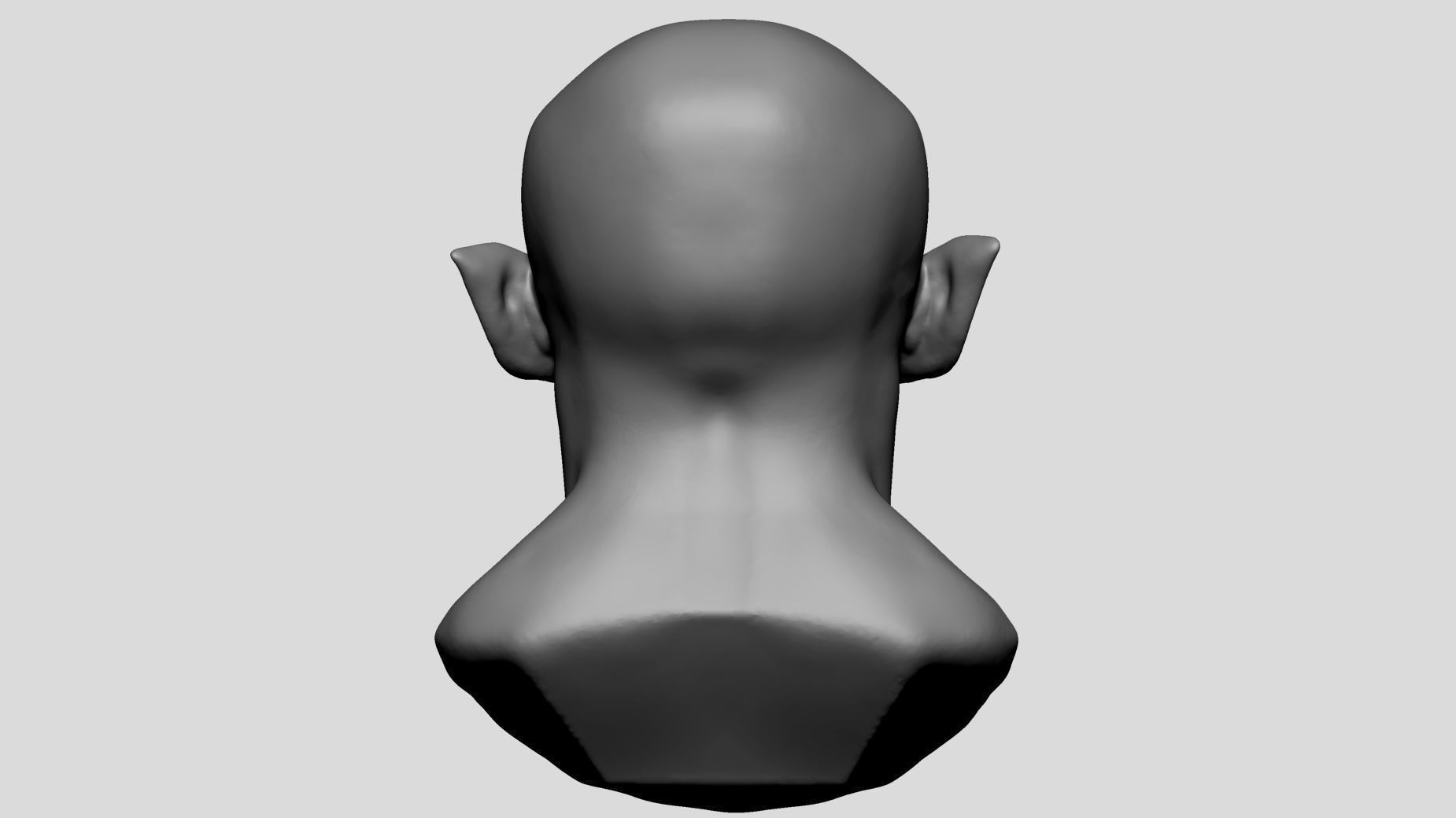 Creature Head v23 3D model_4