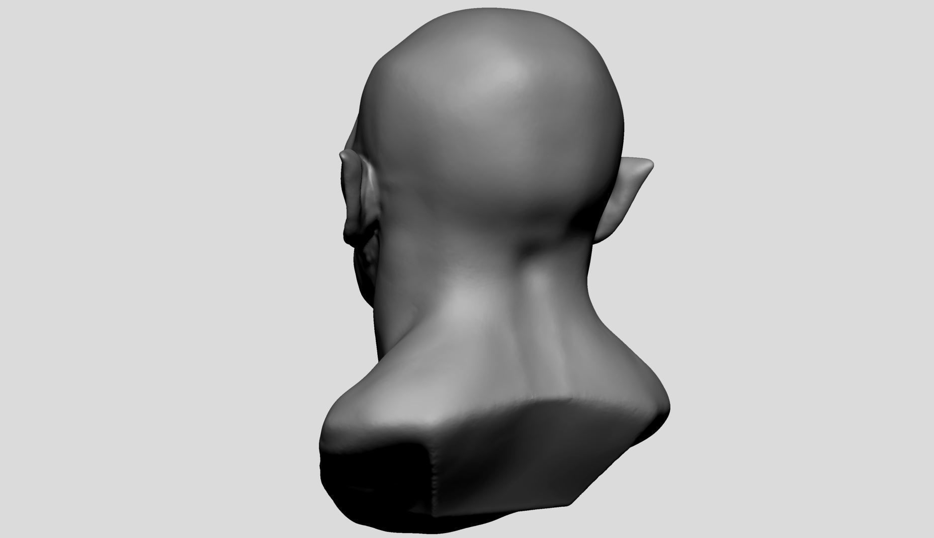 Creature Head v23 3D model_5