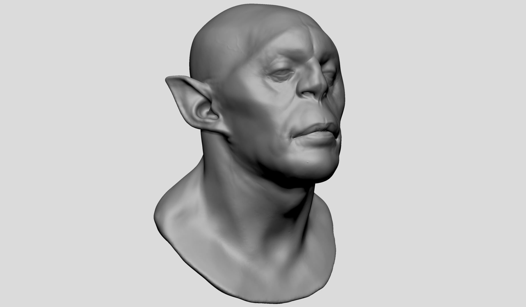 Creature Head v23 3D model_1