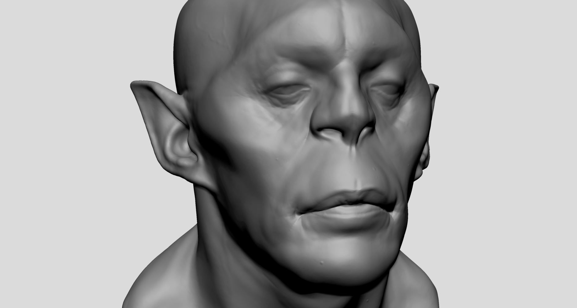 Creature Head v23 3D model_9