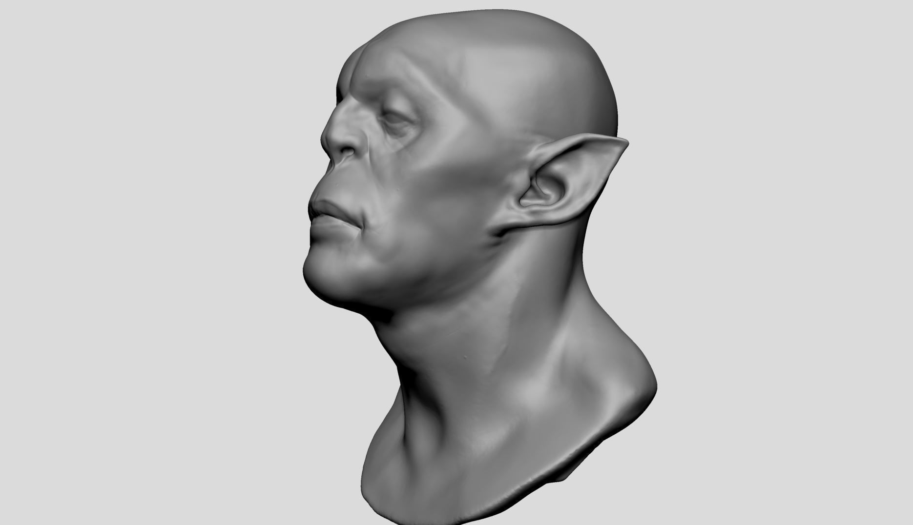 Creature Head v23 3D model_7