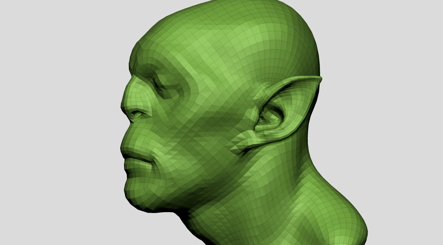 Creature Head v23 3D model_12