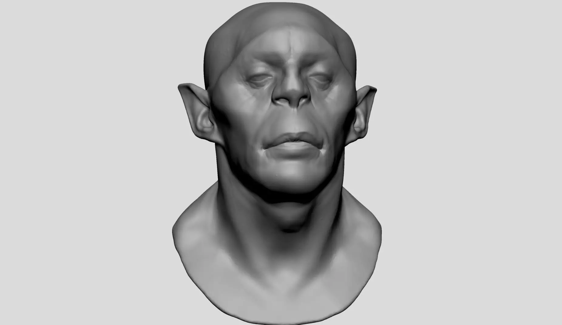 Creature Head v23 3D model_0