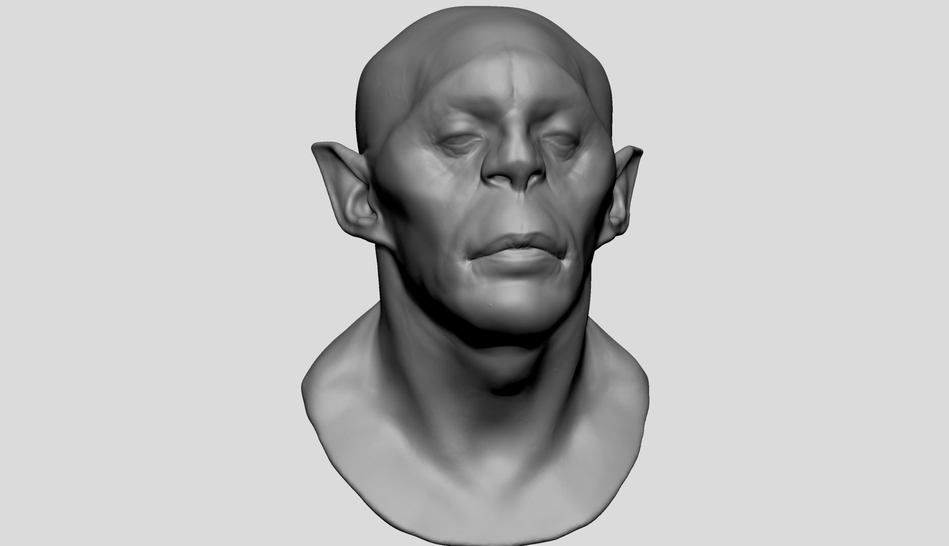 Creature Head v23 3D model_8