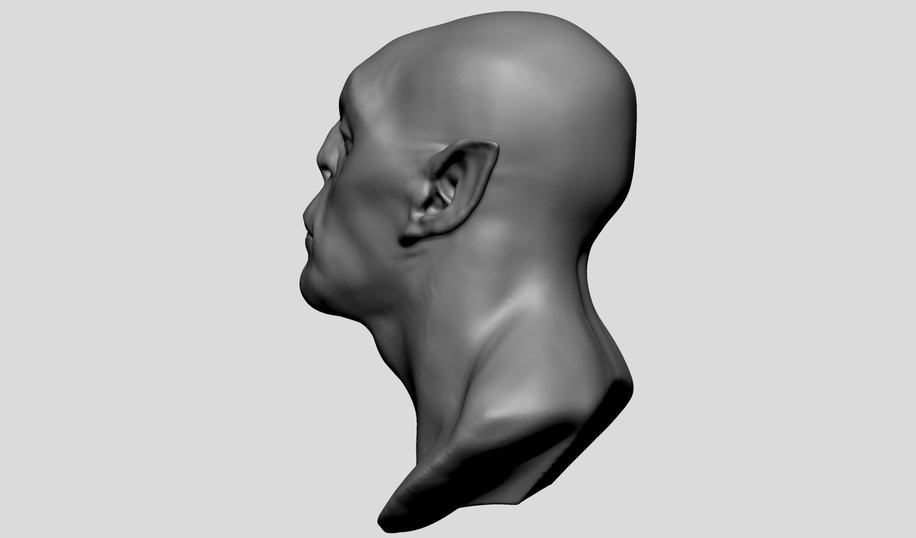 Creature Head v23 3D model_6