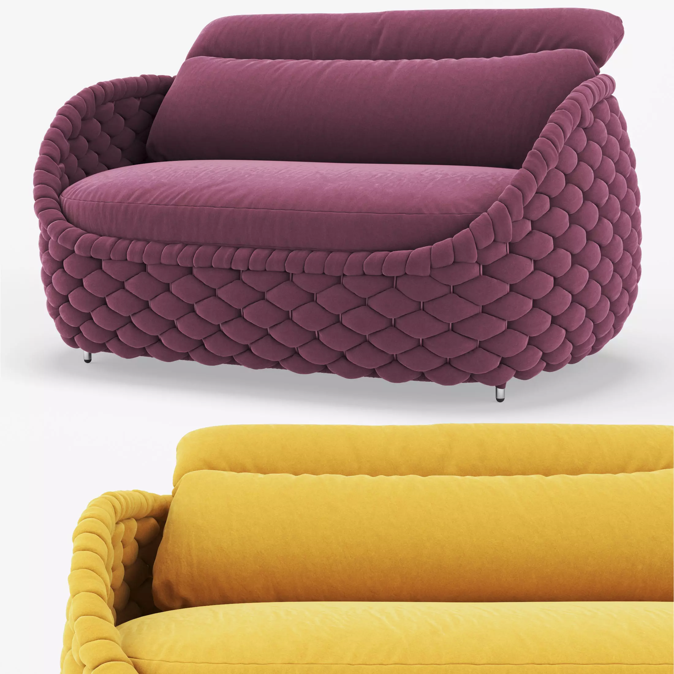 Rapunzel Kenneth Cobonpue Sofa 3D model_0