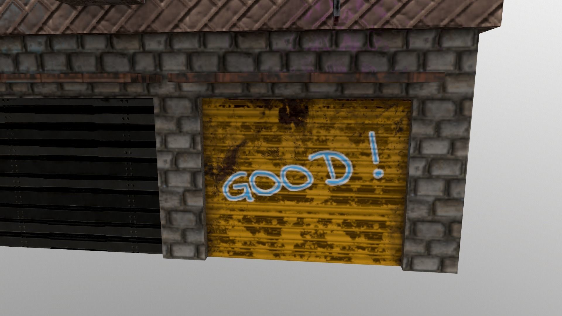 Cyberpunk City - Building 29 Low-poly 3D model_6