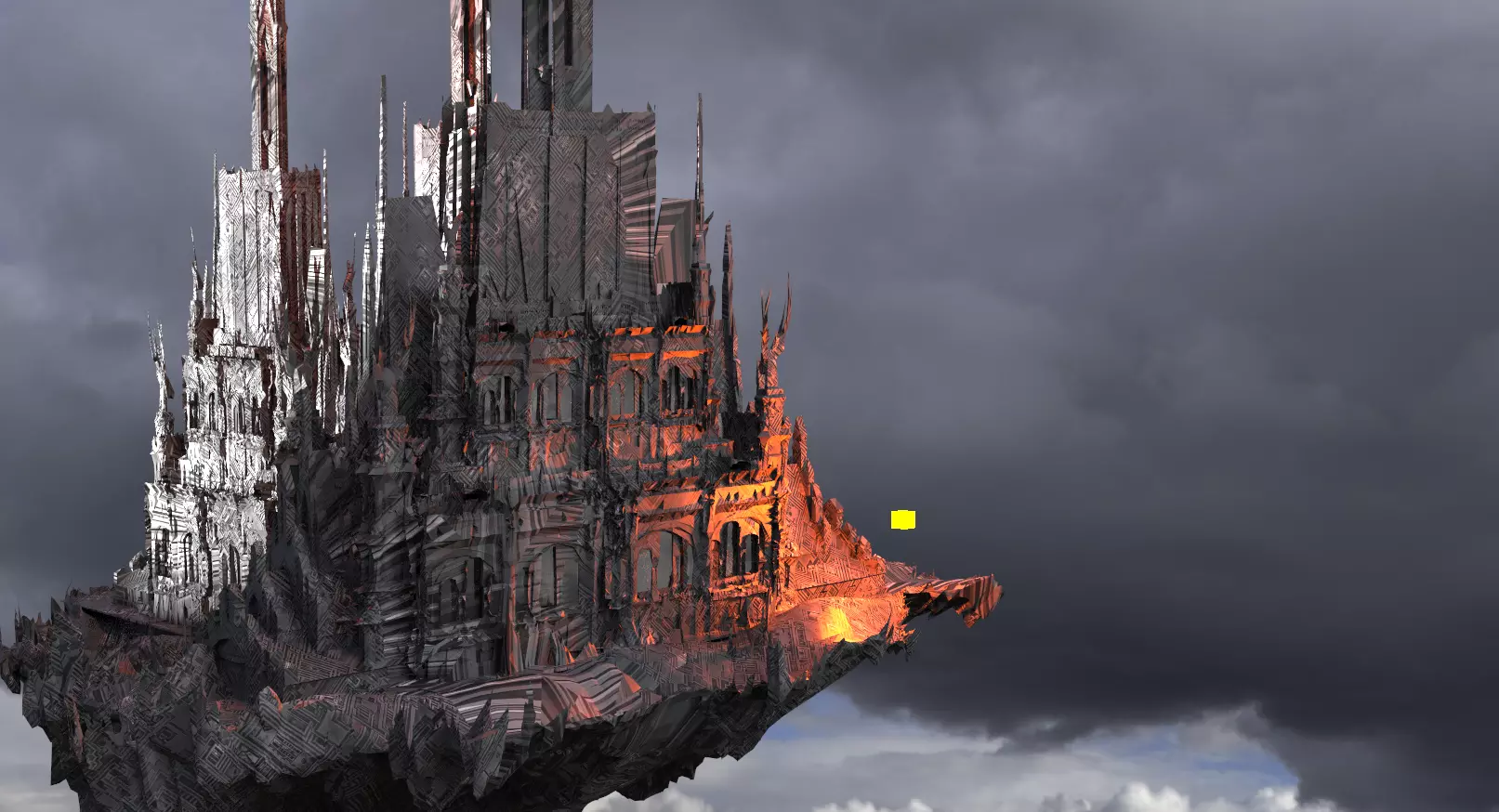 Hellgate Flying City kit bash 1 3D model_0