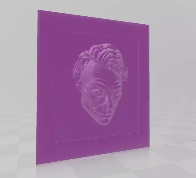 JOKER FACE 3D PAINTING 3D print model_0
