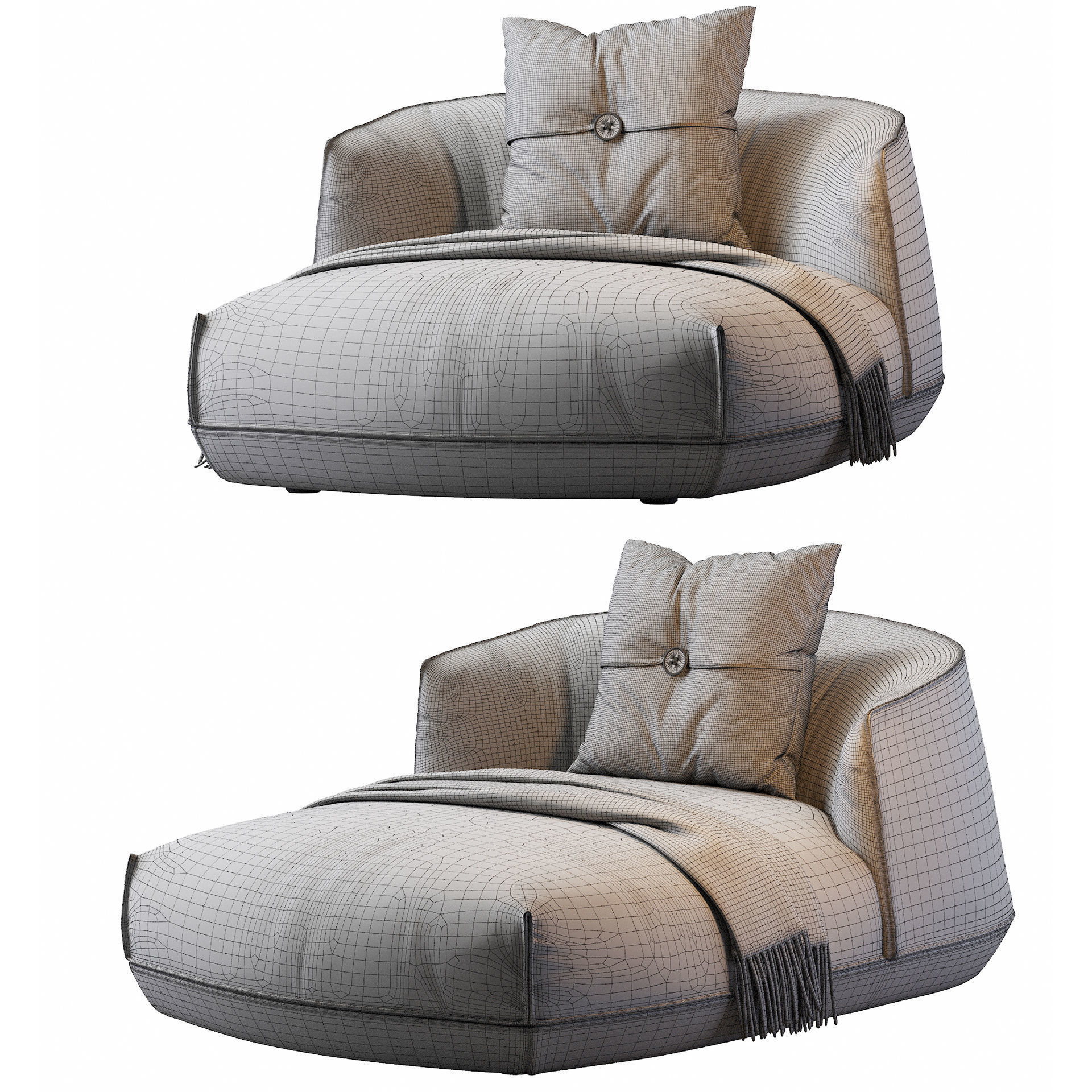 Brioni daybed 3D model_39