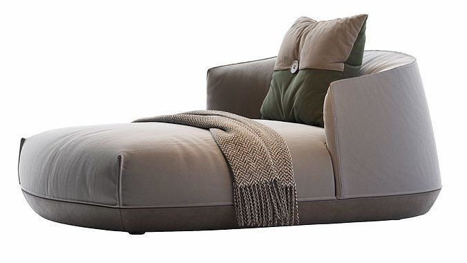 Brioni daybed 3D model 3