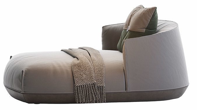 Brioni daybed 3D model 7