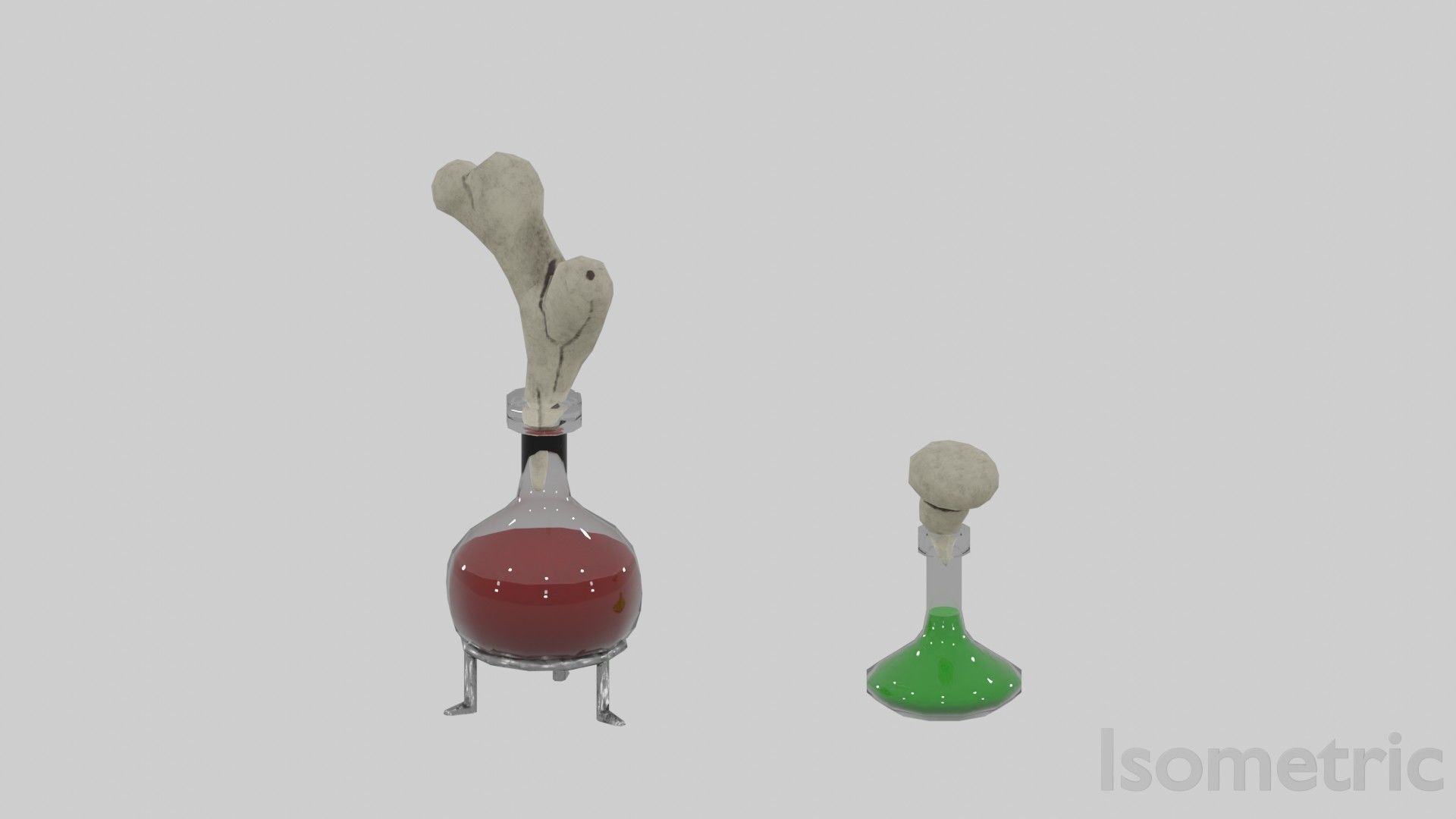 Witch Potions Low-poly 3D model_27