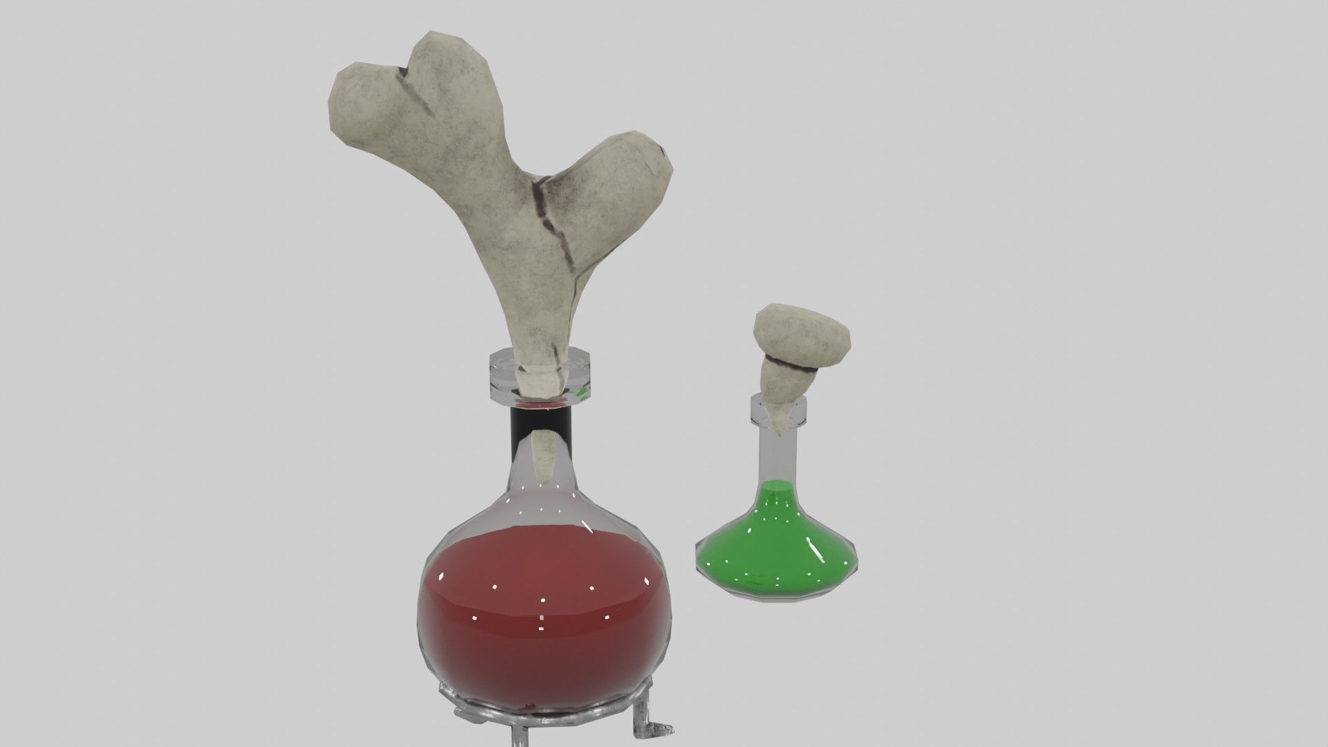 Witch Potions Low-poly 3D model_7