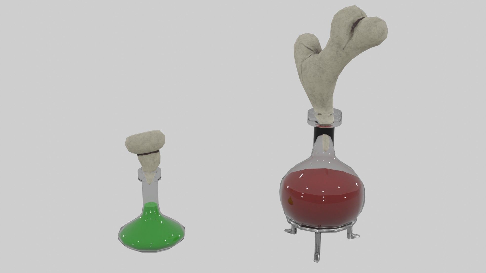 Witch Potions Low-poly 3D model_15