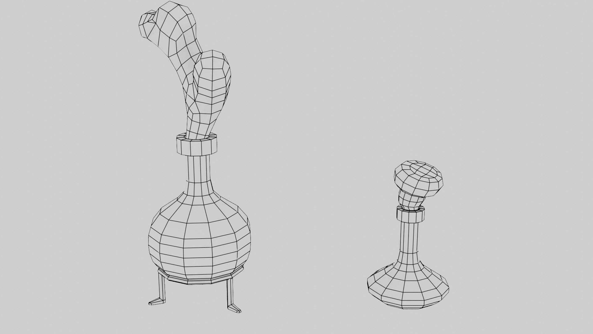 Witch Potions Low-poly 3D model_1