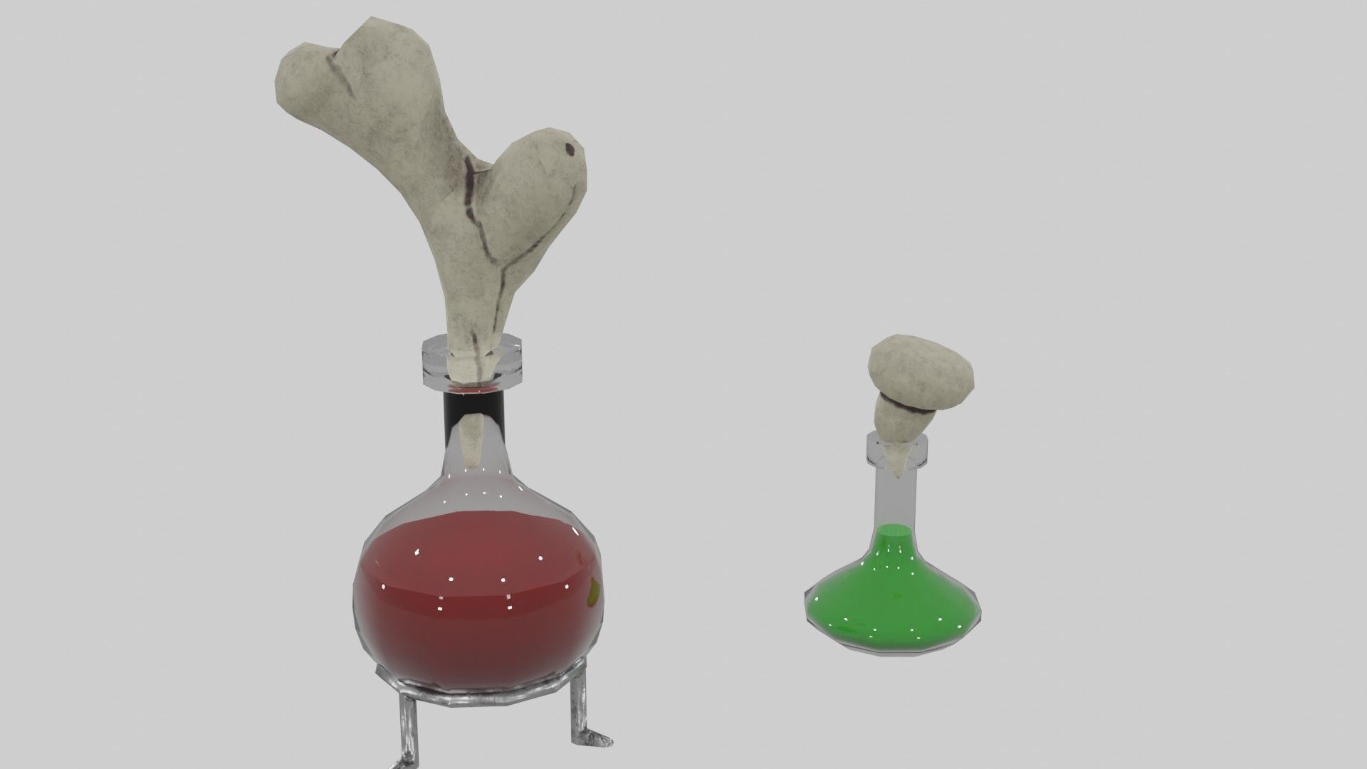 Witch Potions Low-poly 3D model_5