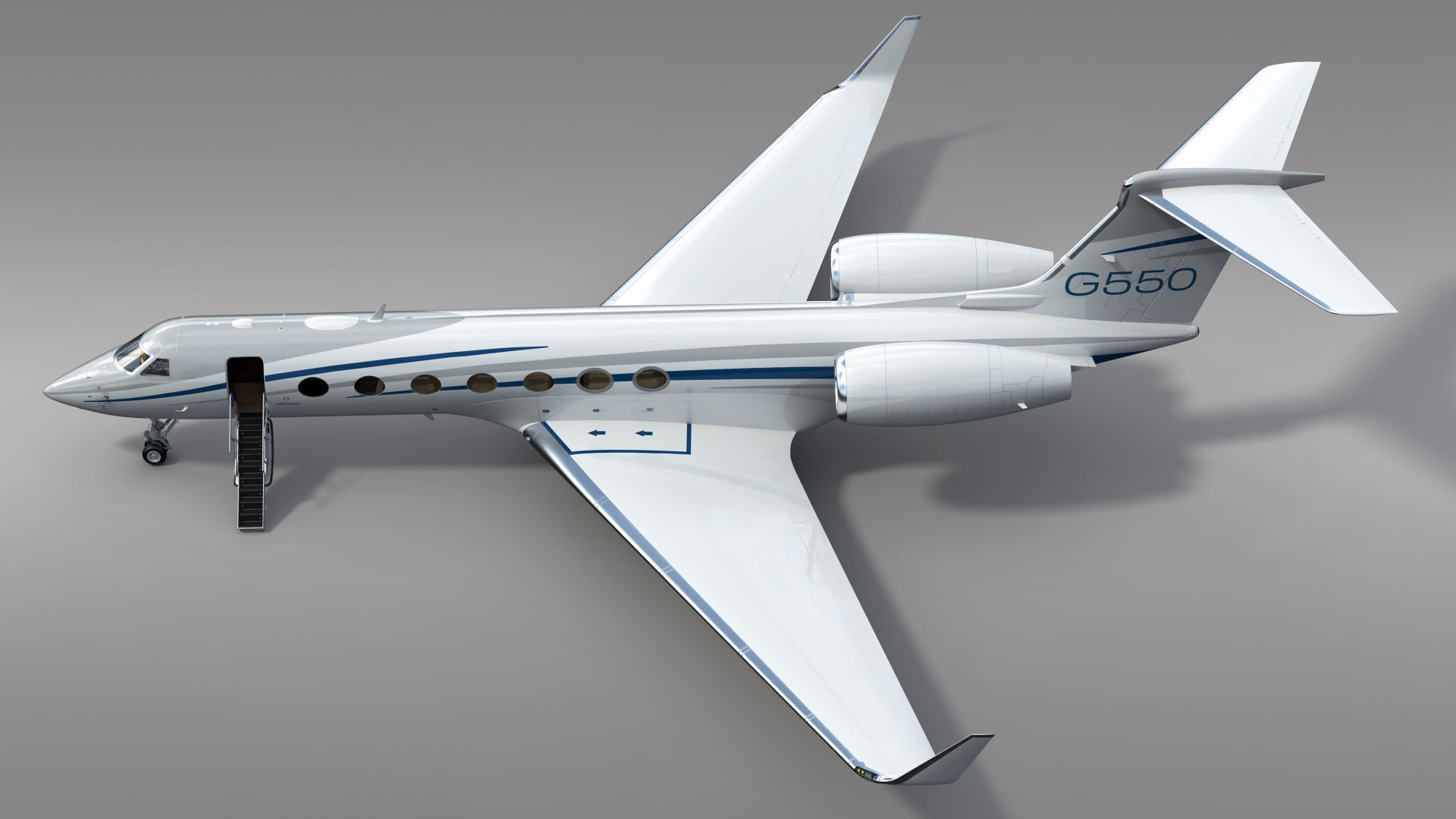 Gulfstream G550 Business Jet 3D model_8
