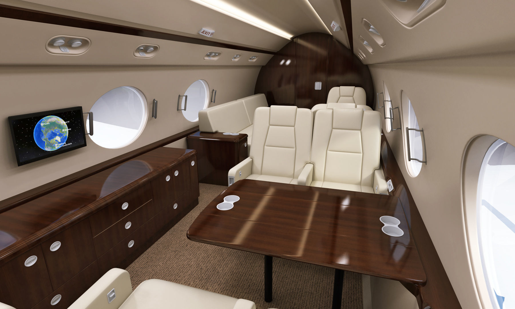 Gulfstream G550 Business Jet 3D model_39