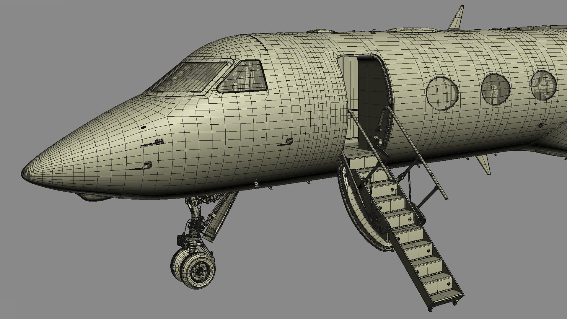Gulfstream G550 Business Jet 3D model_51