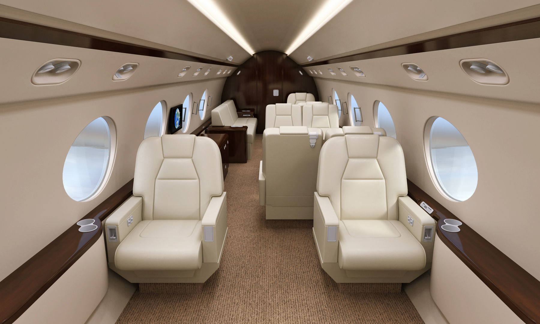 Gulfstream G550 Business Jet 3D model_38