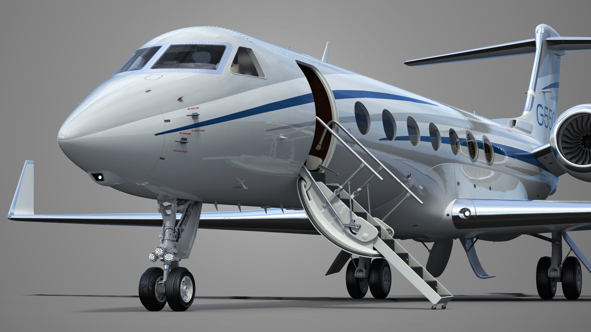 Gulfstream G550 Business Jet 3D model_12