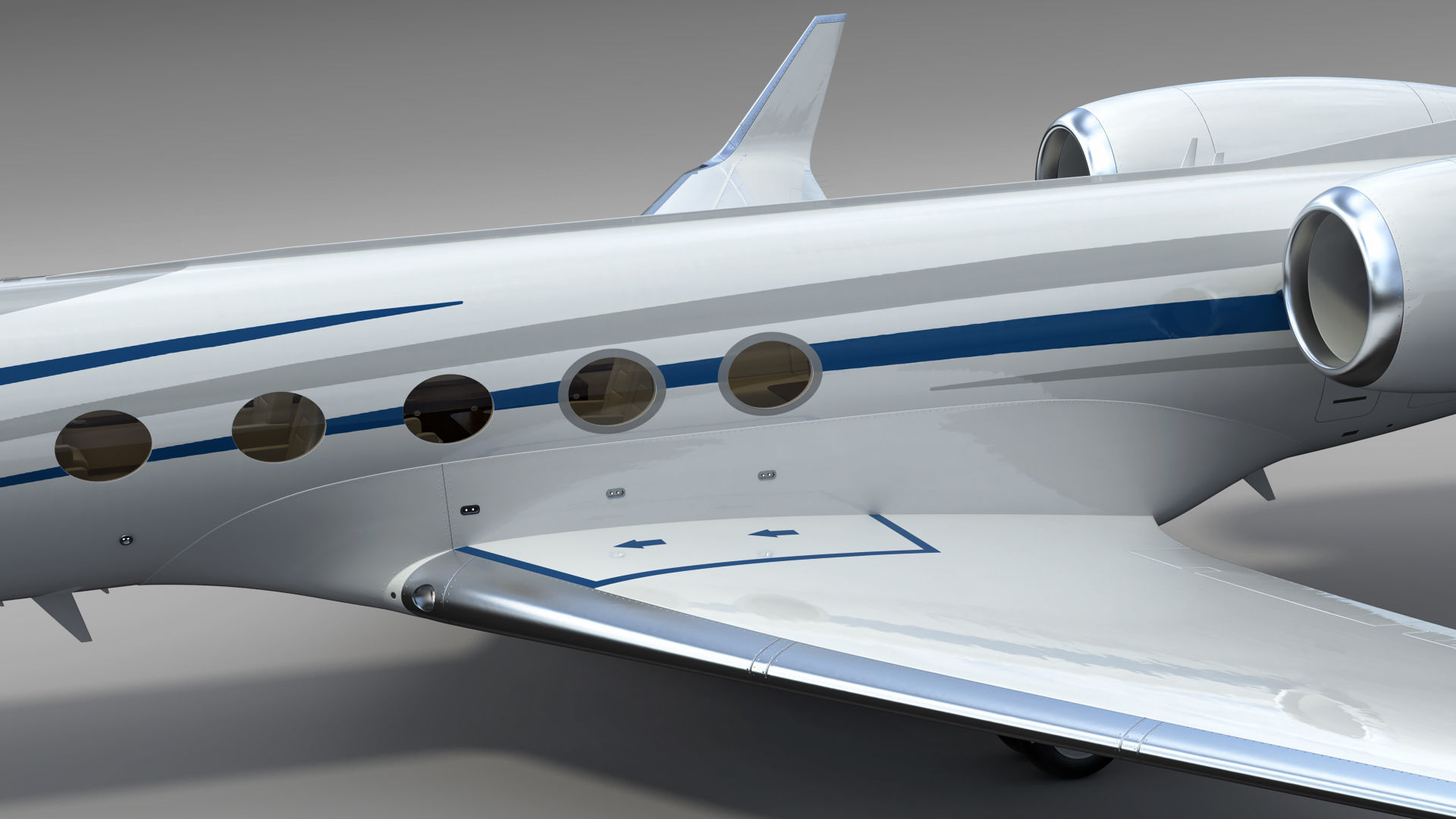 Gulfstream G550 Business Jet 3D model_15