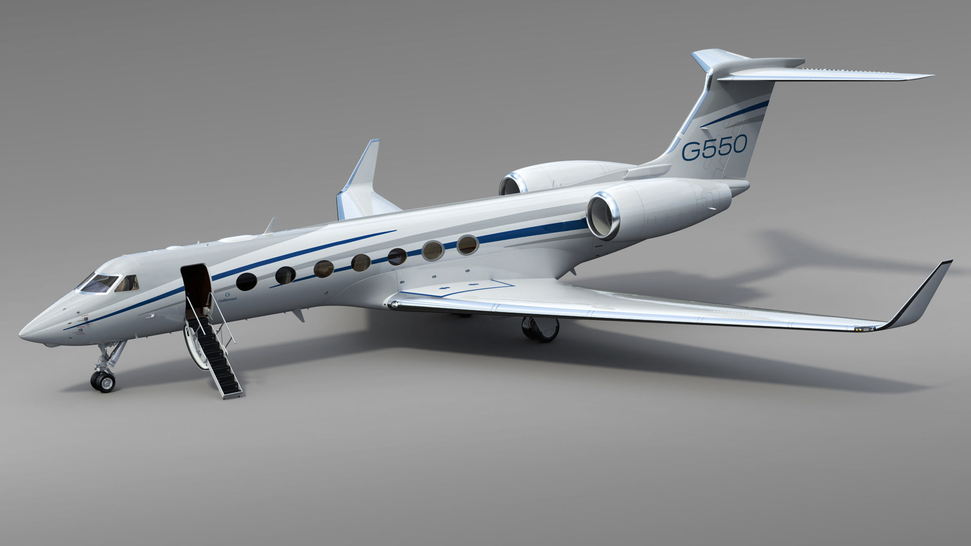 Gulfstream G550 Business Jet 3D model_5
