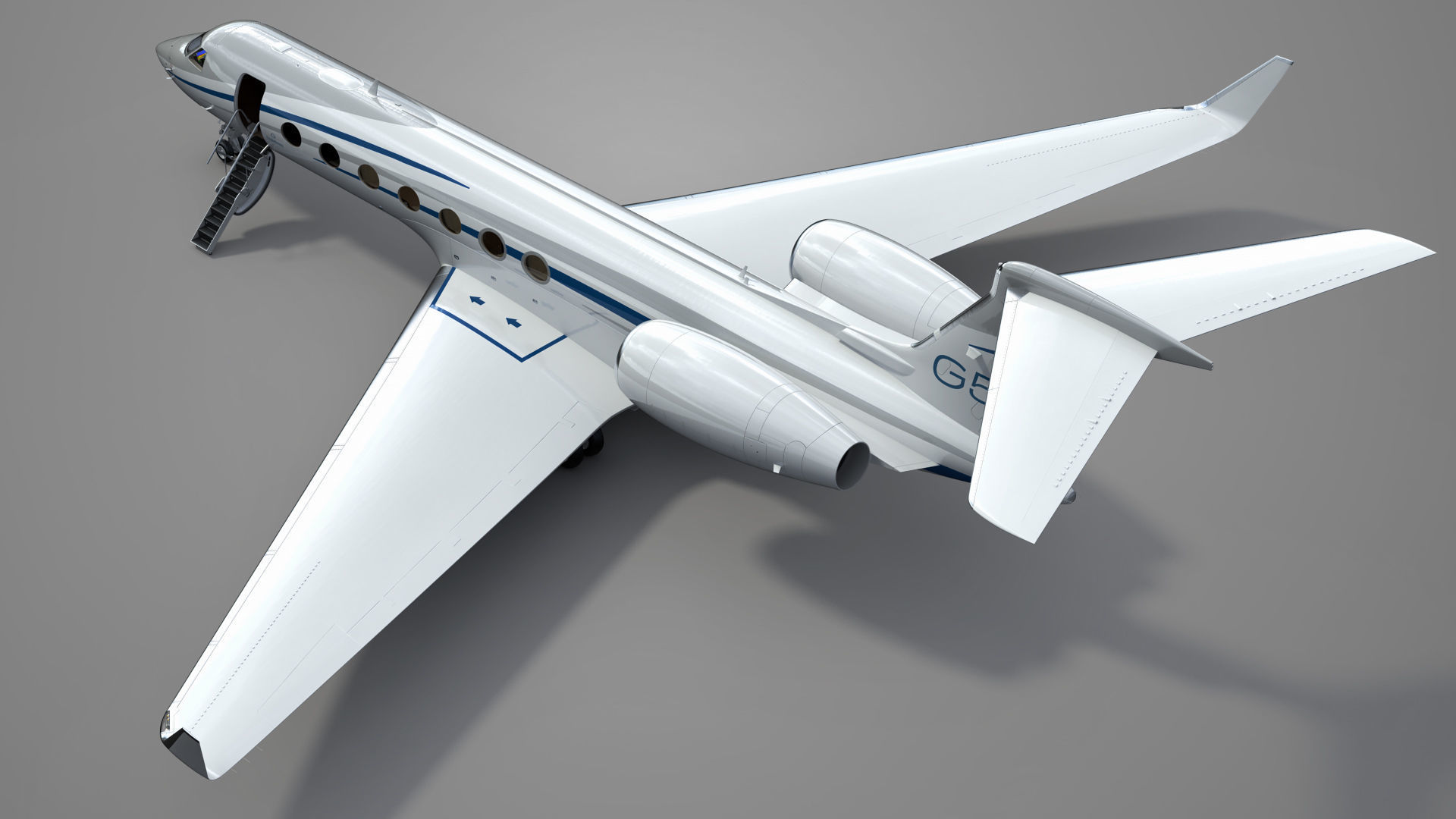 Gulfstream G550 Business Jet 3D model_9