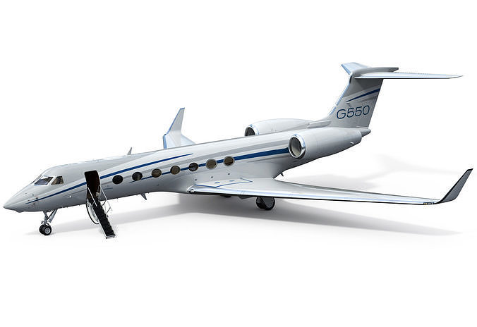 Gulfstream G550 Business Jet 3D model