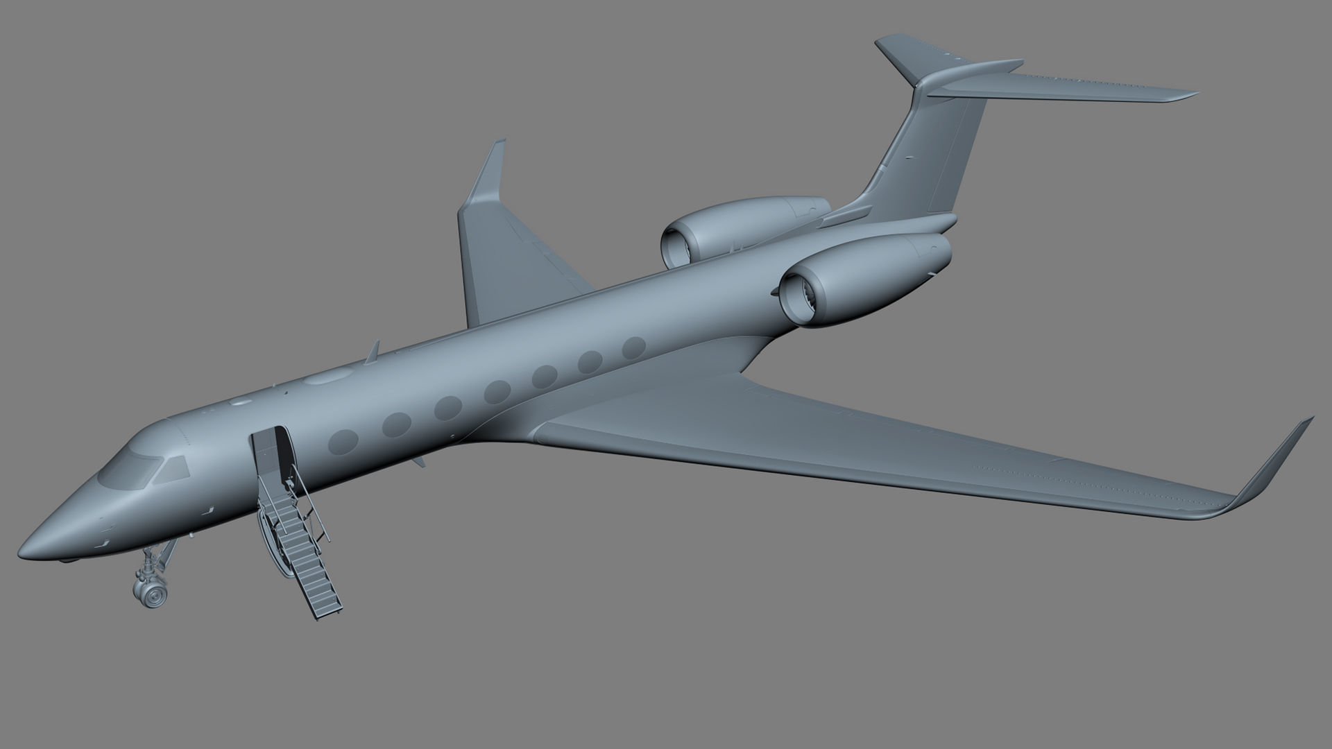 Gulfstream G550 Business Jet 3D model_46