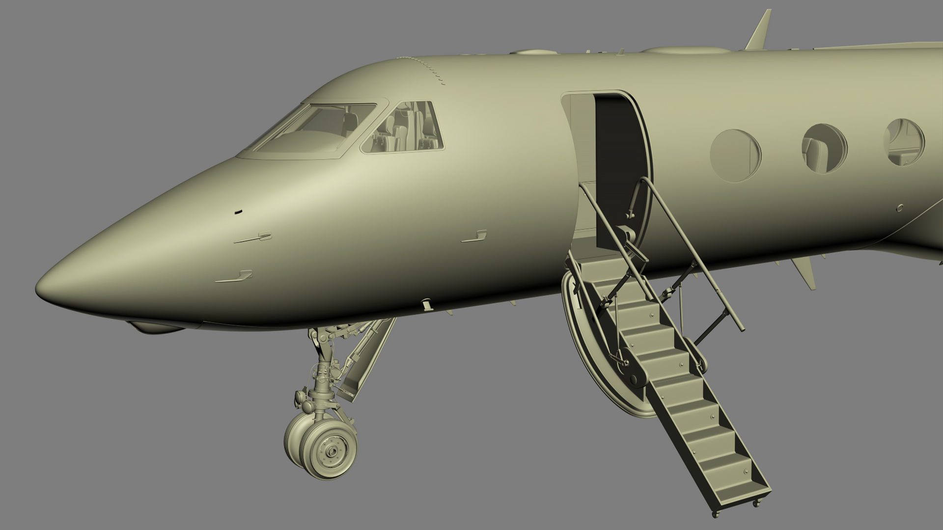 Gulfstream G550 Business Jet 3D model_50