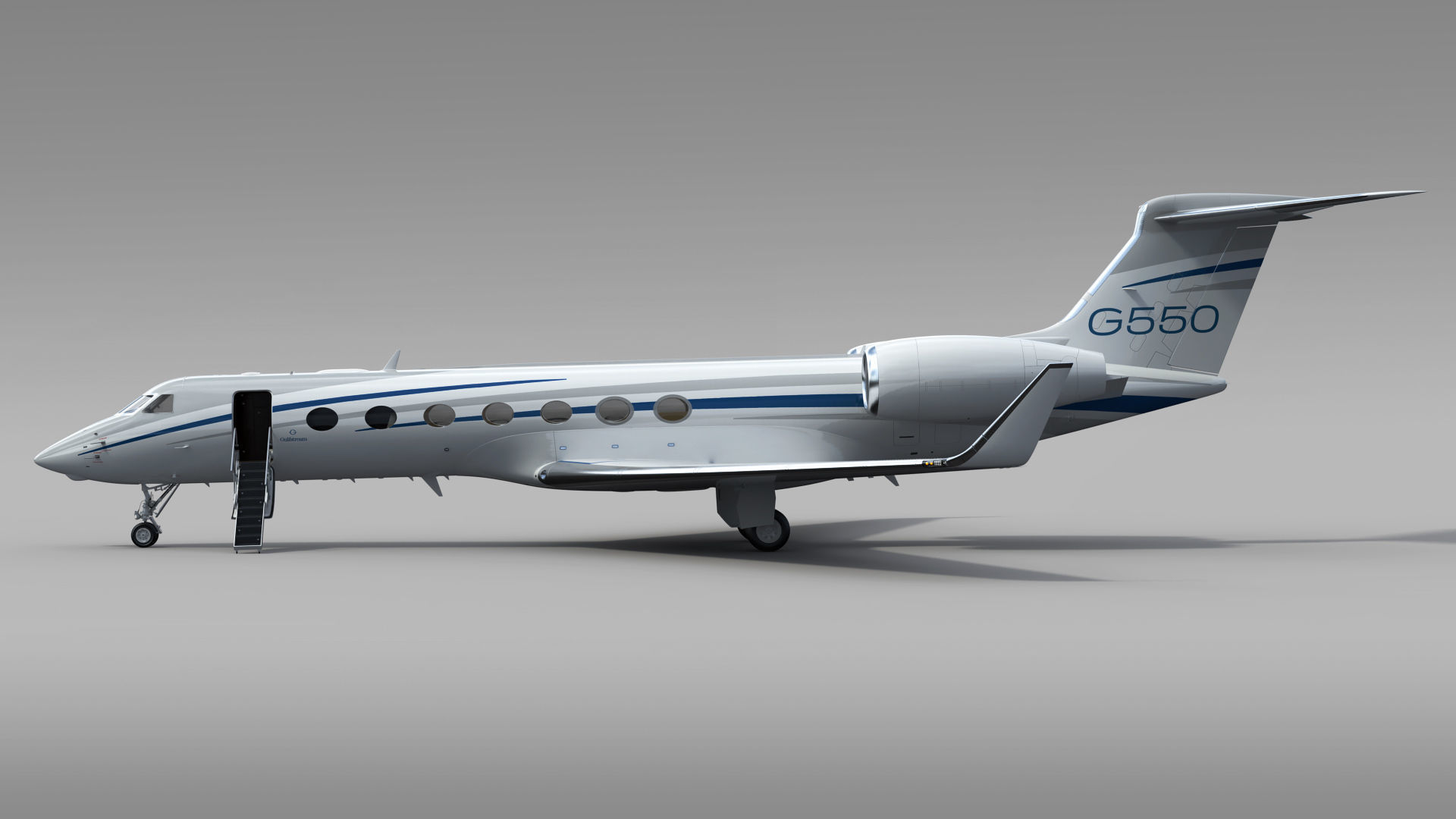 Gulfstream G550 Business Jet 3D model_3